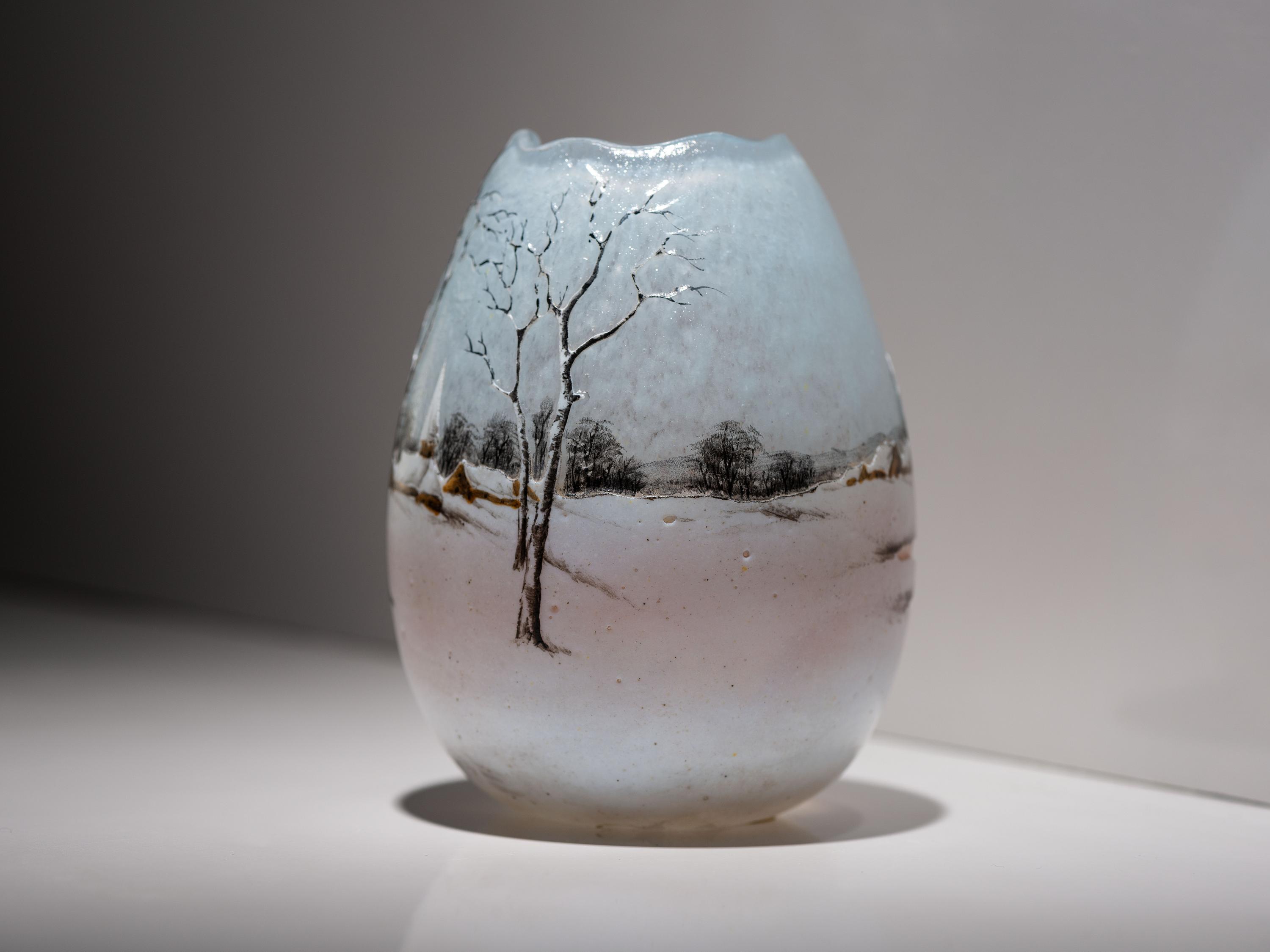 Dutch Winter Scene Broken Egg