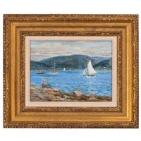 Harbor Scene (Possibly Somes Sound, Near Mt. Desert, Maine)