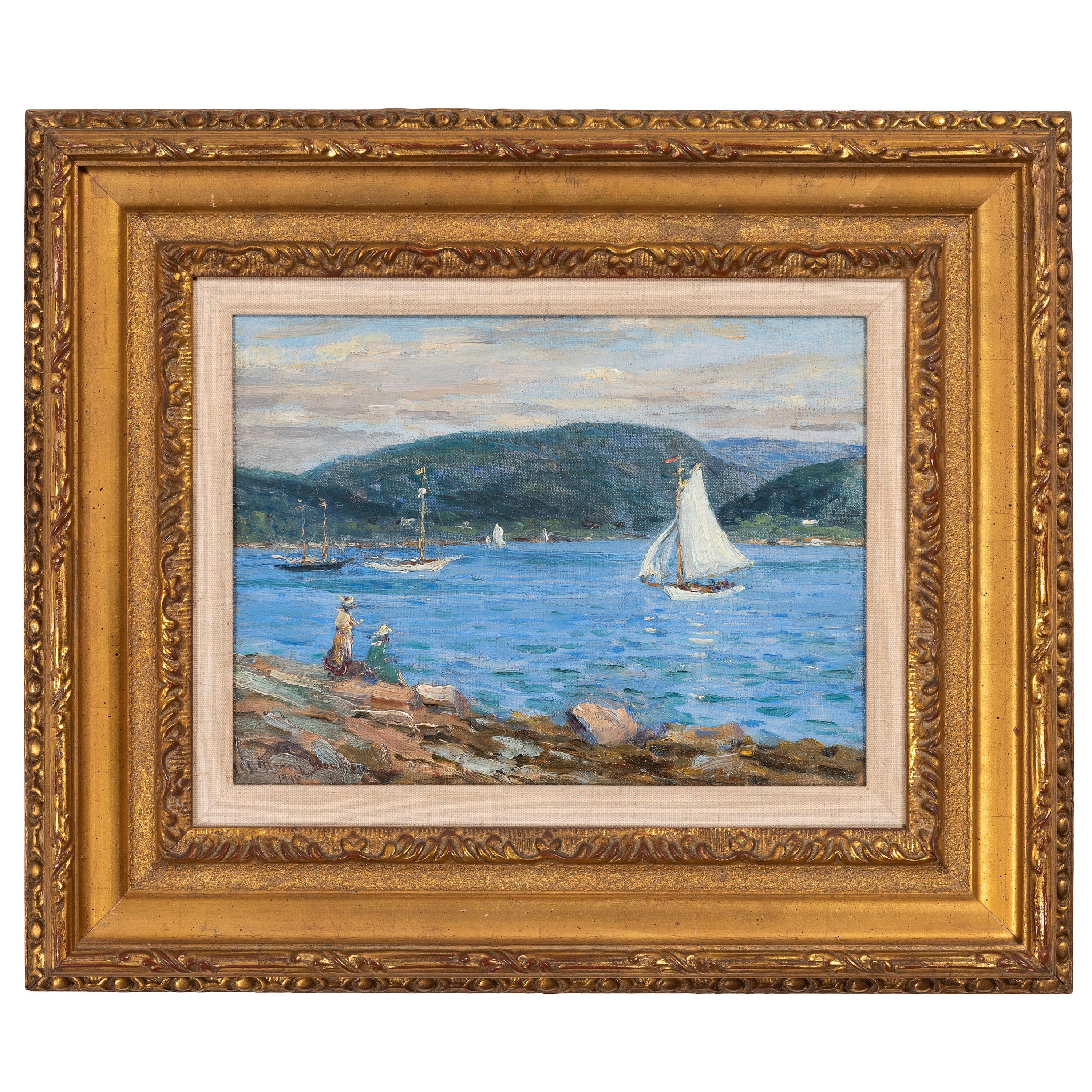 Harbor Scene (Possibly Somes Sound, Near Mt. Desert, Maine)