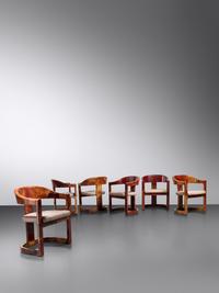 Set of Six Onassis Chairs Karl Springer Ltd., USA