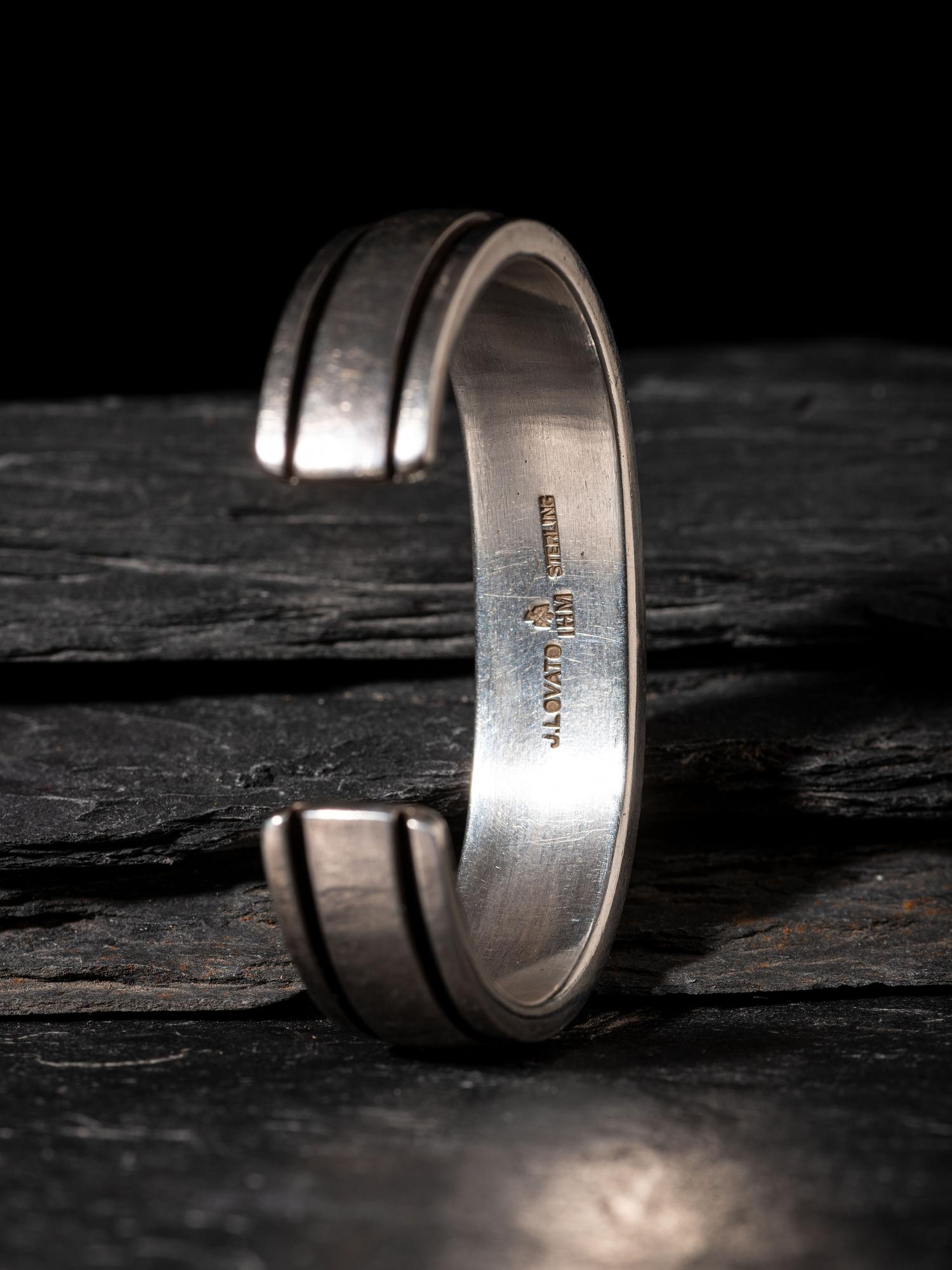 Sterling Silver and Coral Cuff Bracelet