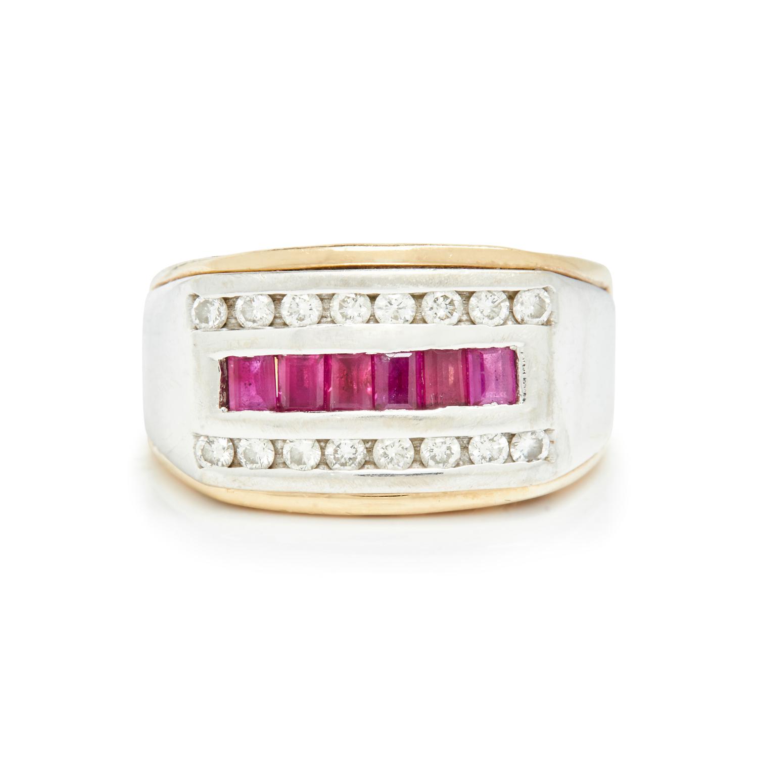 RUBY AND DIAMOND RING