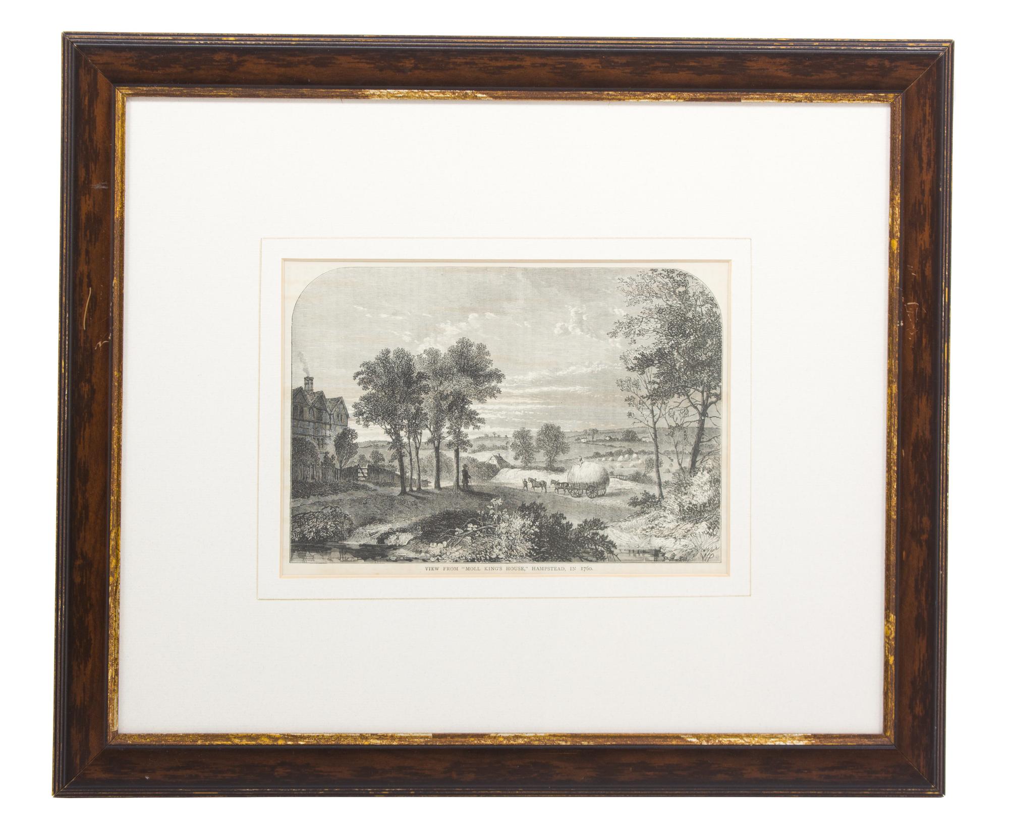 A Group of Ten Black and White Prints Sight size 6 x 8 1/2 inches — 19TH CENTURY