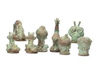 Eight Cast Metal Toy Molds