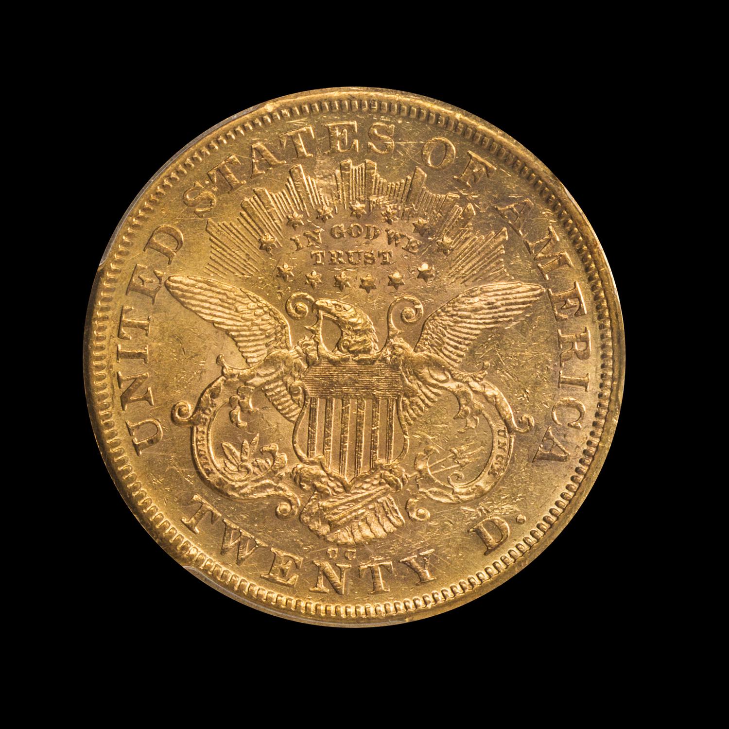 A United States 1874-CC Liberty Head $20 Gold Coin