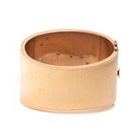 YELLOW GOLD AND DIAMOND ‘MARIE’ HINGED BANGLE BRACELET