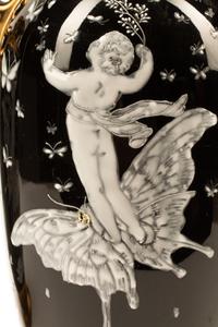 A Pair of Minton Style Porcelain Vases