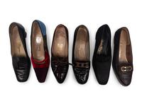 Six Pairs of Ferragamo Shoes