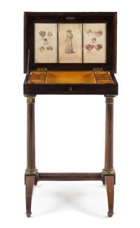 A Neoclassical Rosewood Dressing Table Height 20 1/4 x width 21 x depth 13 3/4 inches. — EARLY 19TH CENTURY