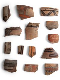 San Lazaro Pueblo Pottery Rim Pieces, From the Collection of Forrest Fenn