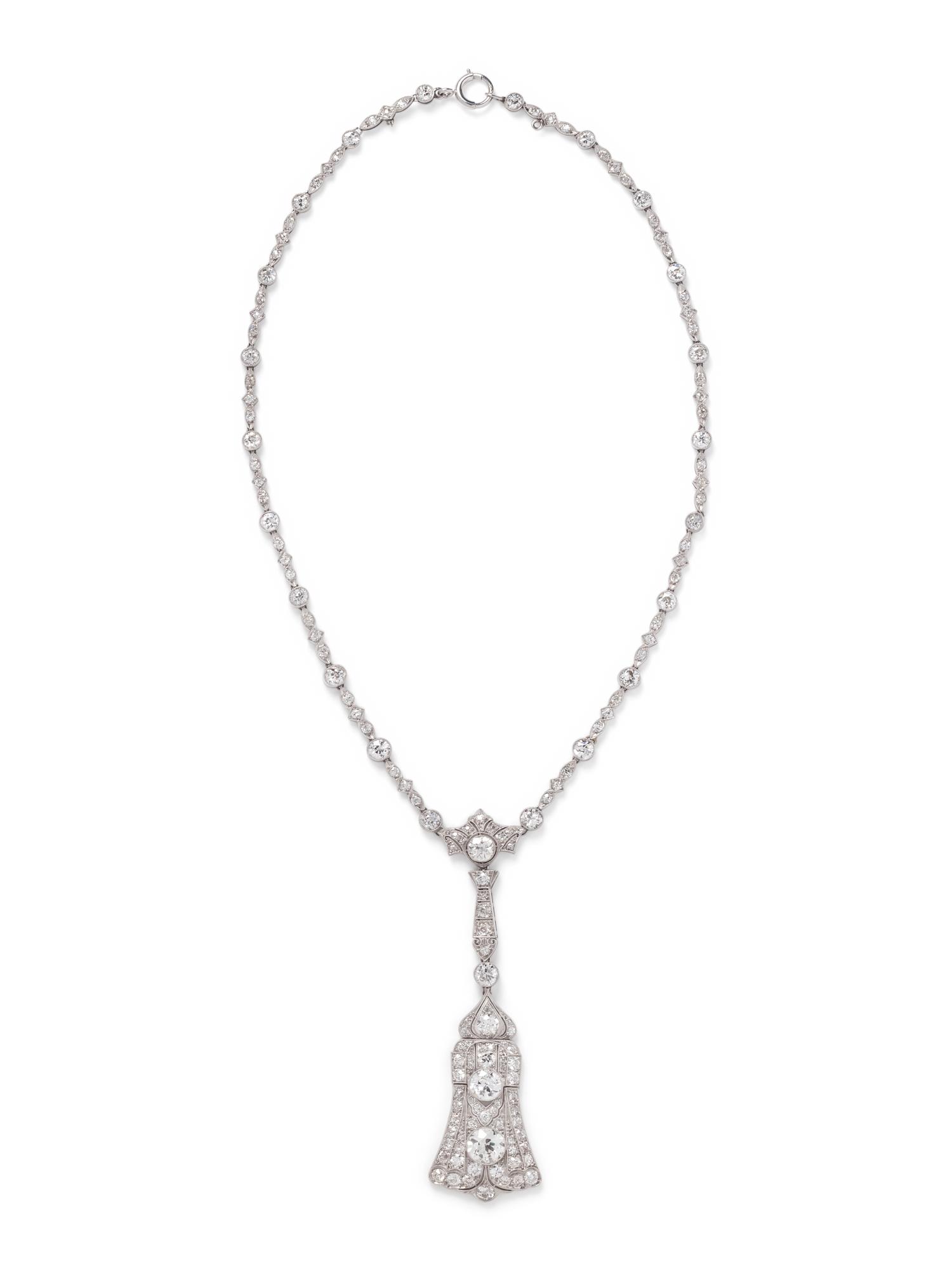 ART DECO, DIAMOND NECKLACE