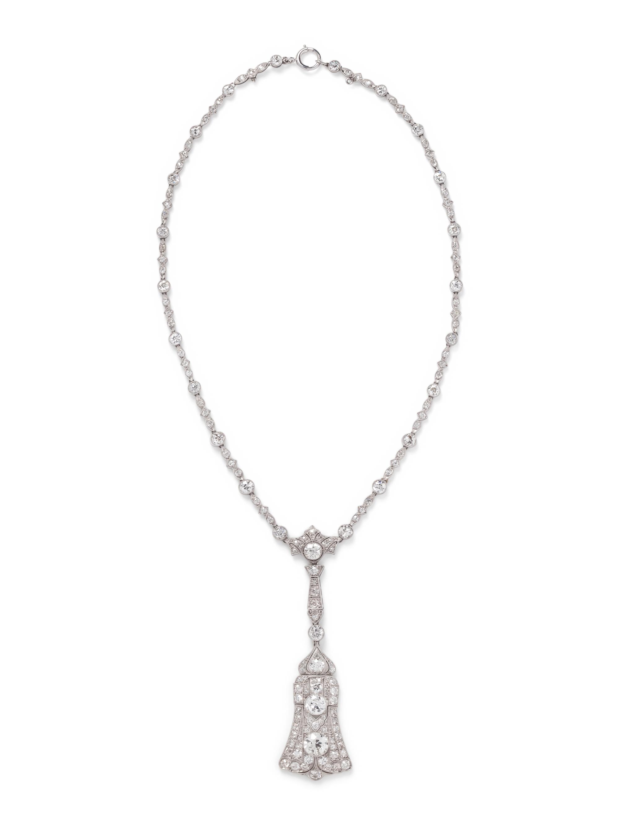 ART DECO, DIAMOND NECKLACE