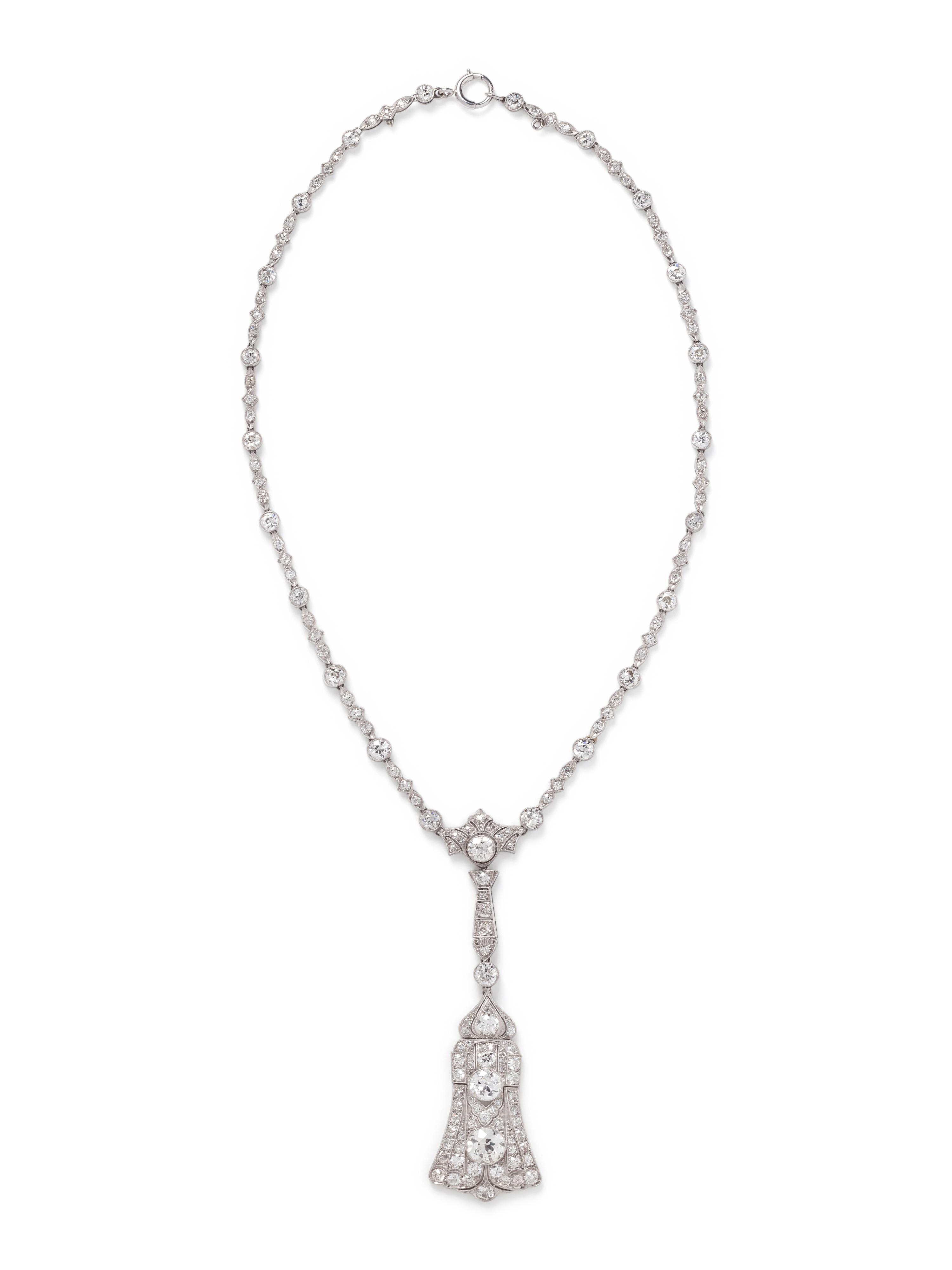 ART DECO, DIAMOND NECKLACE