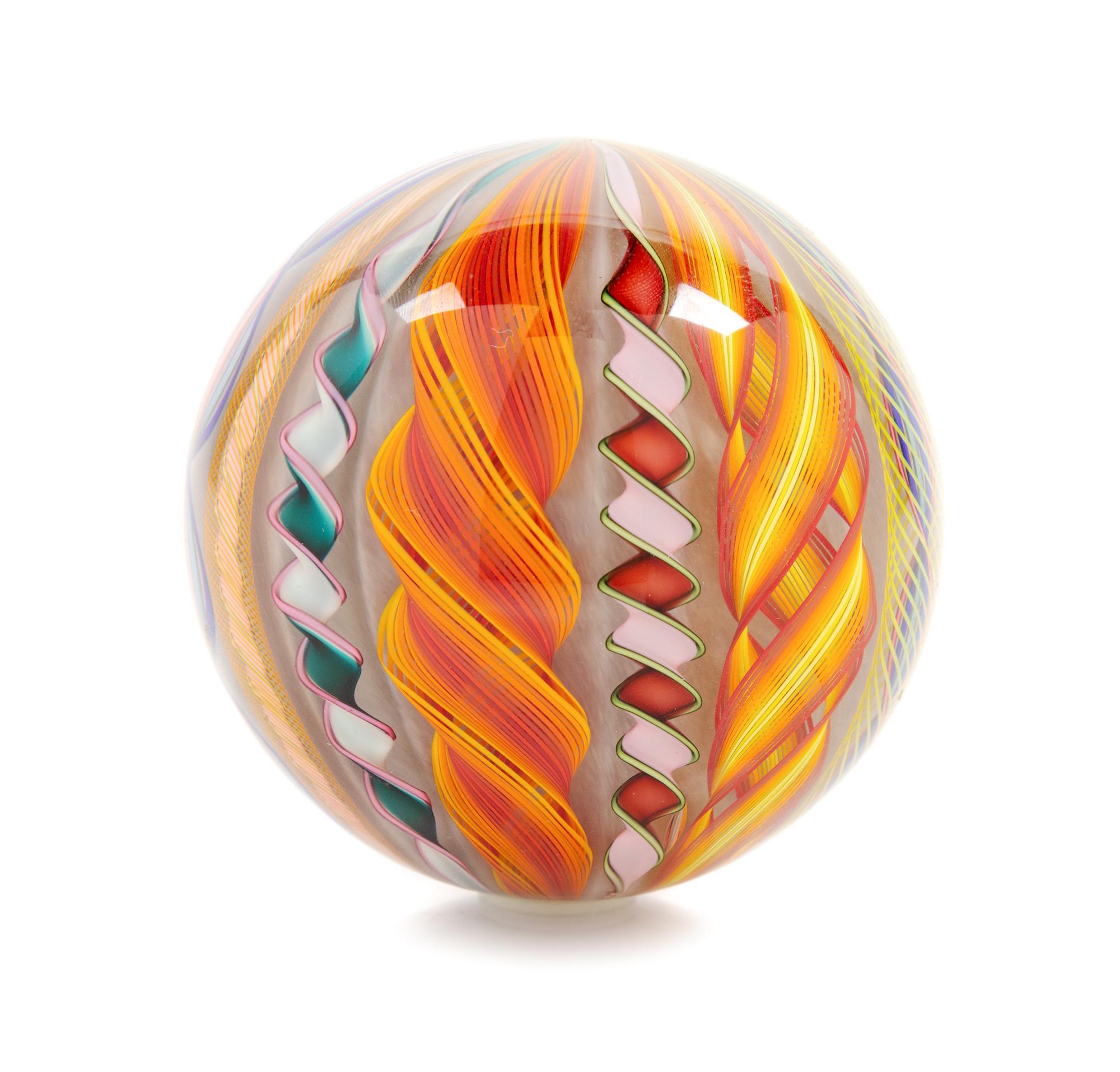 Mark Matthews, (American, b. 1948), Large Art Glass Marble