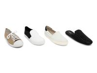 Four Pairs of Unworn Designer Casual Shoes: Chanel, Bottega, Prada and Giorgio Armani