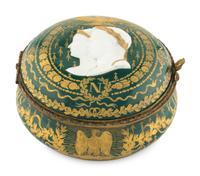 A Sèvres Style Porcelain Napoleonic Table Casket