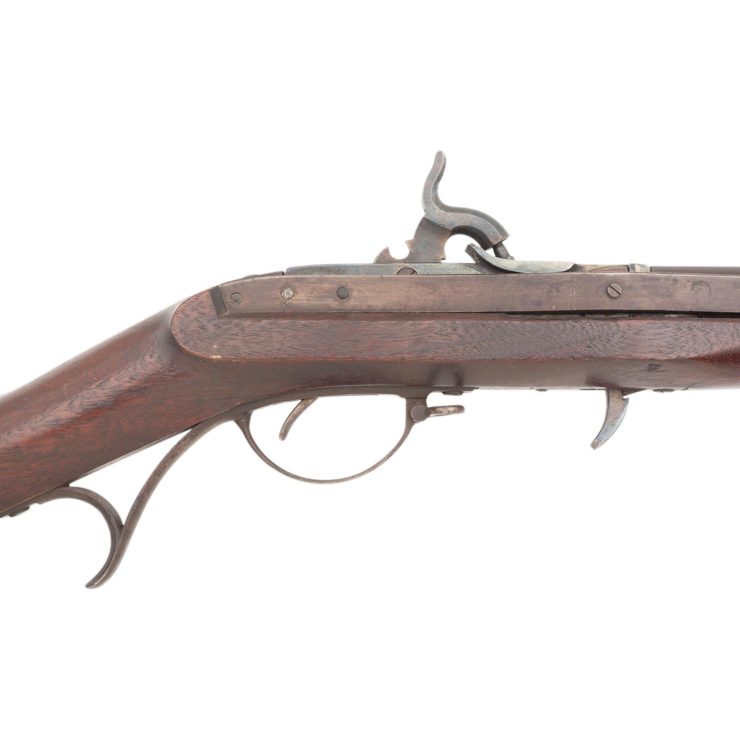 Massachusetts Marked US Model 1819 Hall Rifle Arsenal Altered to Percussion
