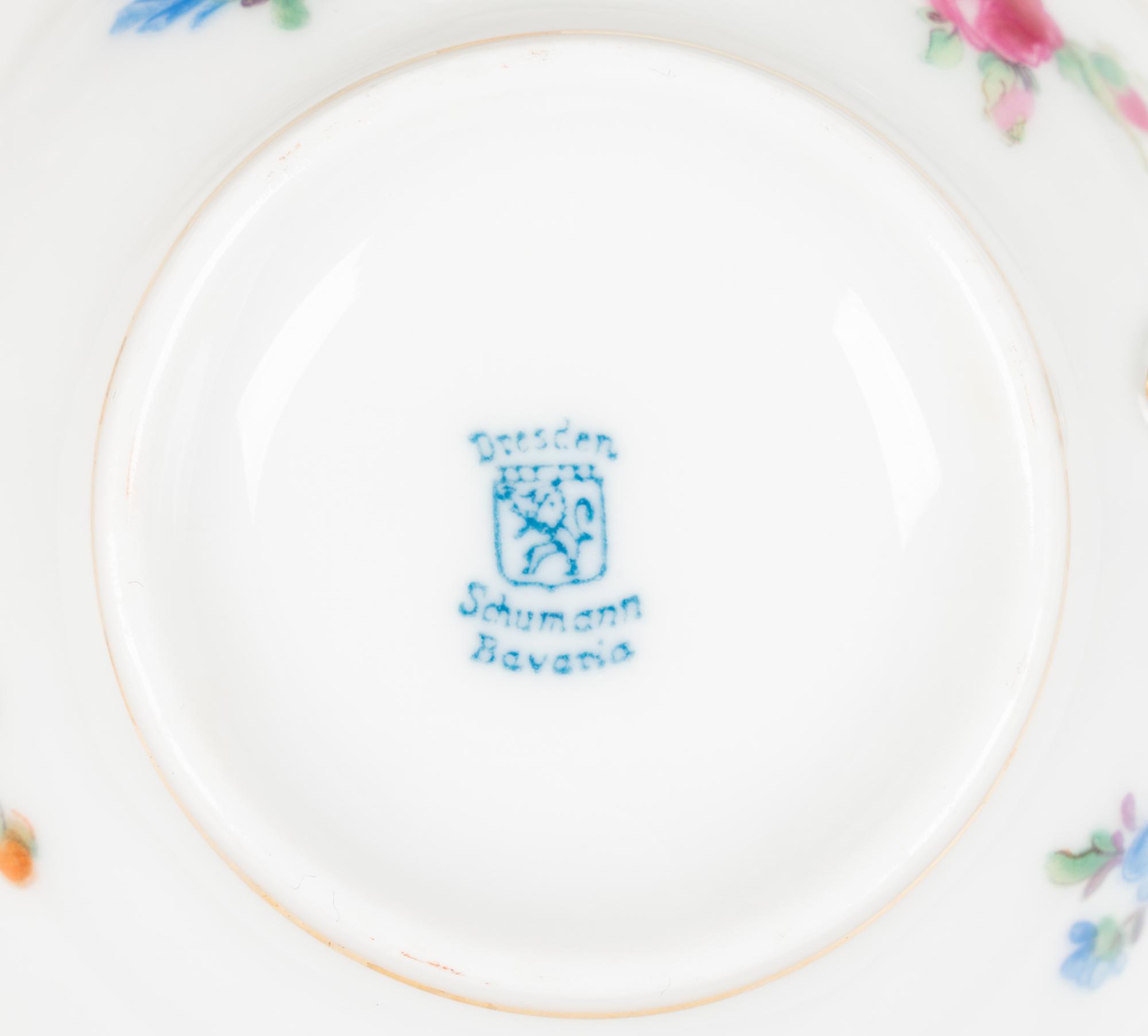 An Extensive Bavarian Porcelain Dinner Service