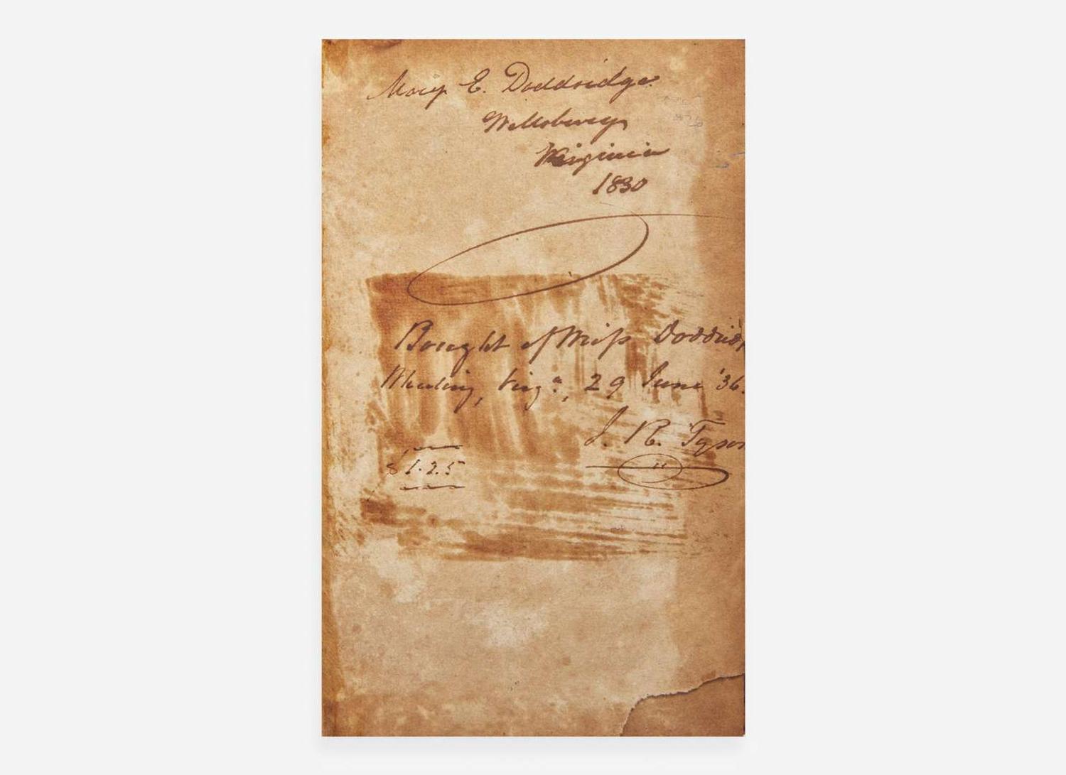 [Americana] Doddridge, Joseph: Notes, on the Settlement and Indian Wars, of the Western Parts of Virginia & Pennsylvania, from the year 1763 until the year 1783 inclusive...
