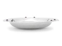 A Mexican Silver Bowl with Inset Amethyst Decoration