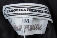 A Carolina Herrera Black Dress, Size 14.