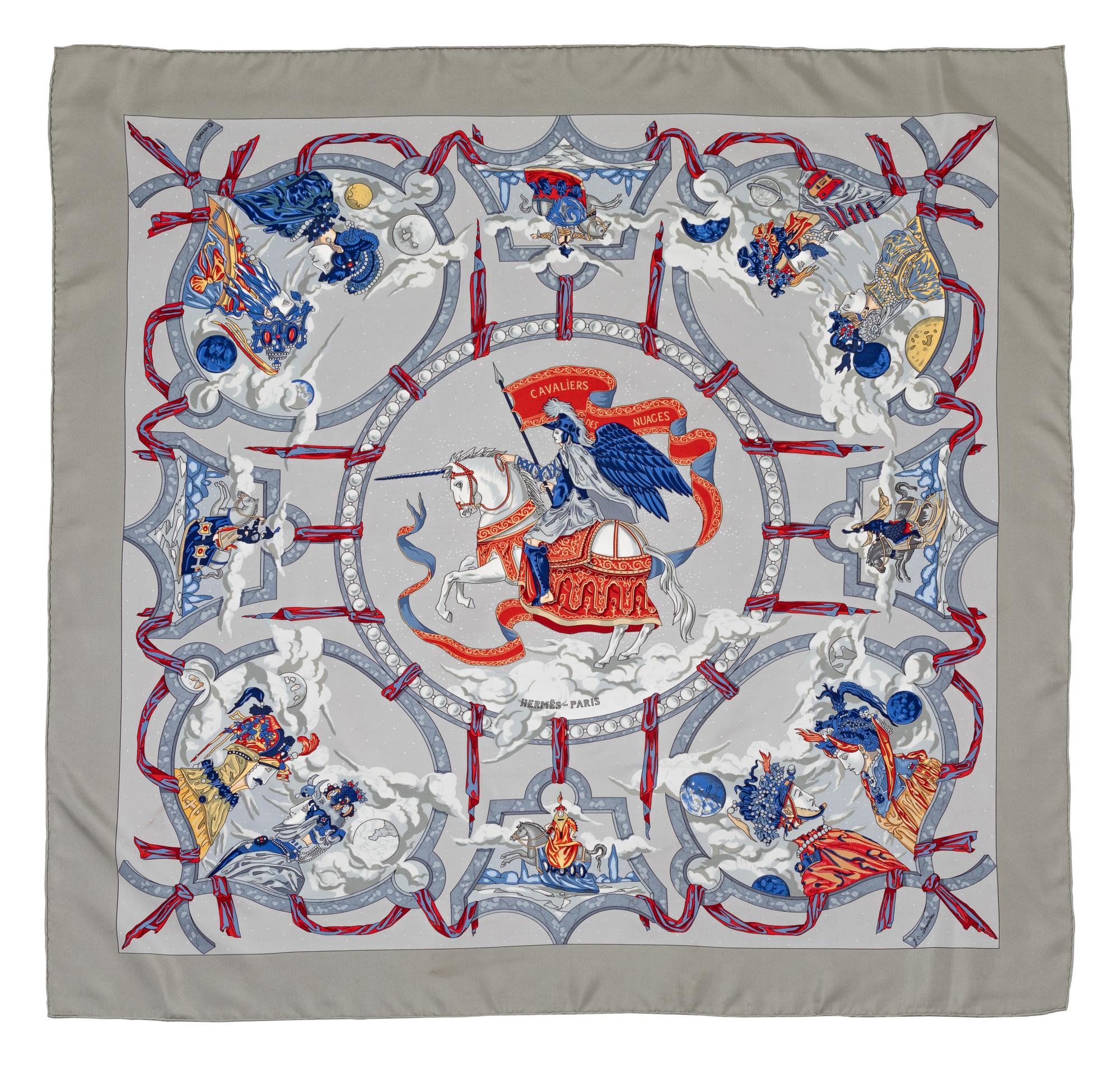 Hermès 90cm Silk Scarf,=