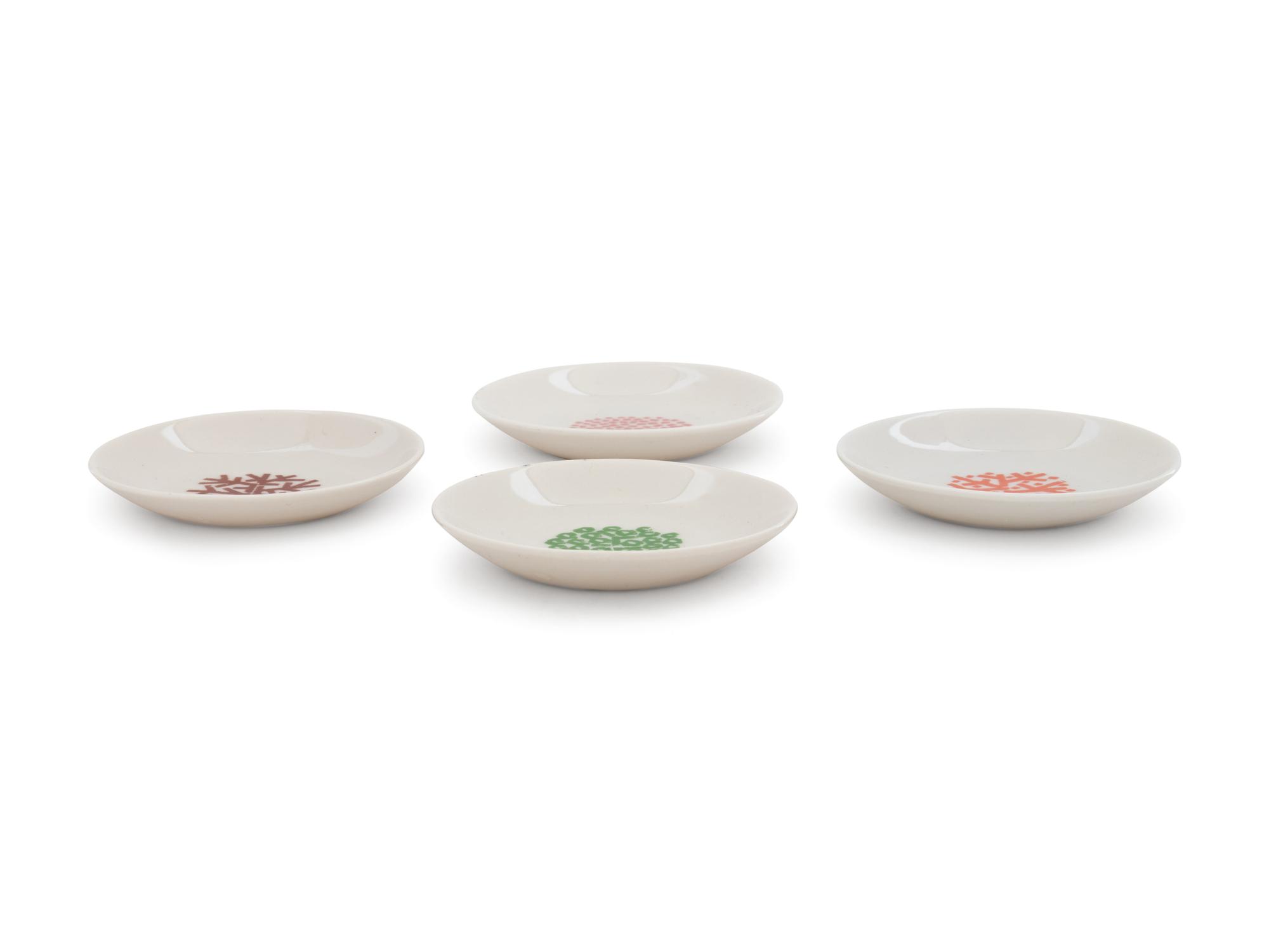 Set of Four Ashtrays Sterling China, USA