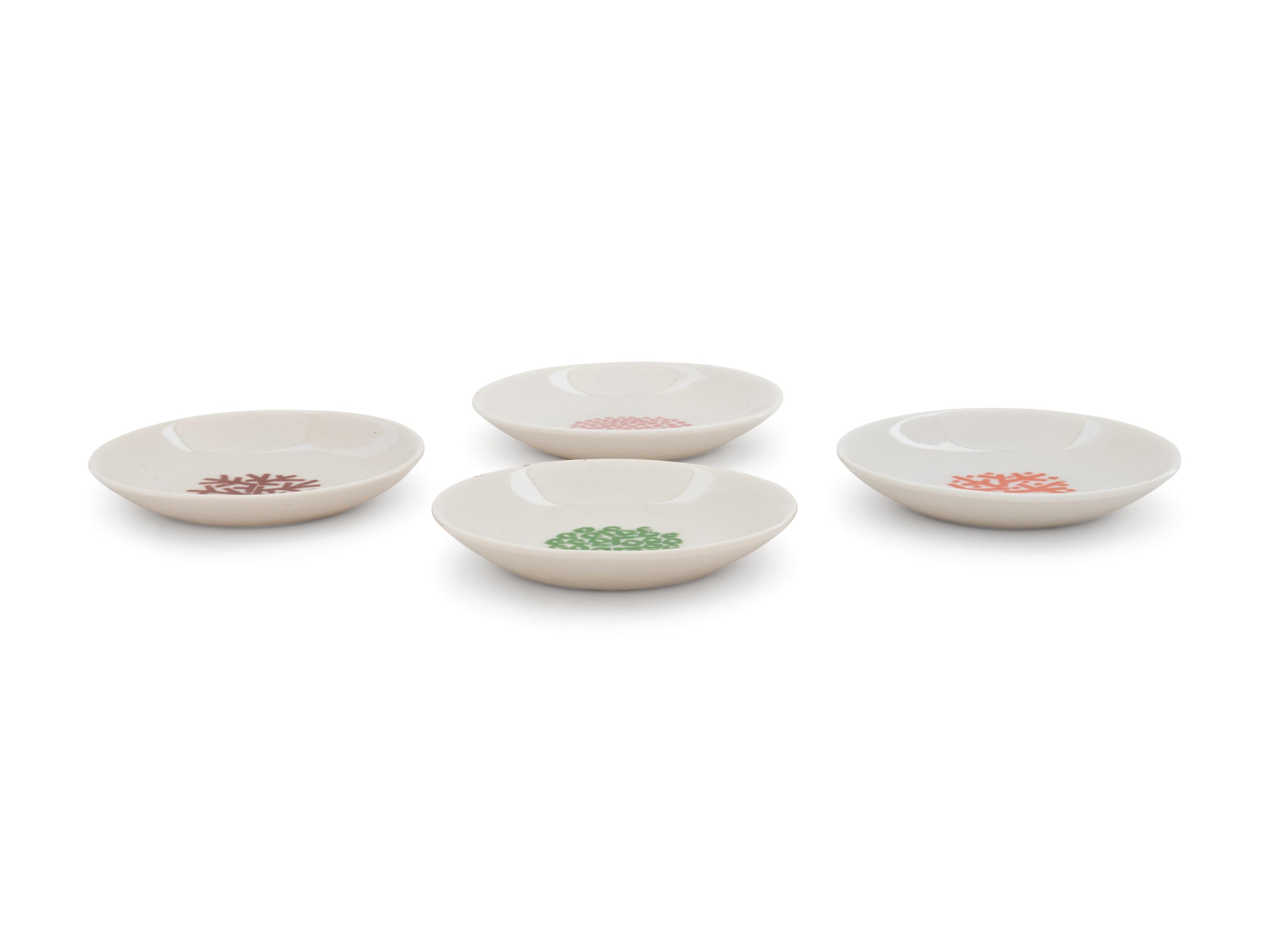 Set of Four Ashtrays Sterling China, USA