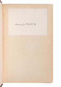 KIPLING, Rudyard (1865-1936). A group of 7 American FIRST EDITIONS, comprising: