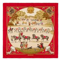 Hermès, Three Silk Scarves 90