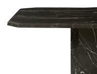 A Contemporary Black and White Marble Dining Table