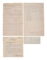 [Western Americana] (Doolin, Bill) Tilghman, William et al. Group of Documents Related to "The Three Guardsmen" U.S. Marshals