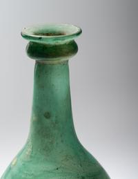 A Parthian Green Glass Bottle