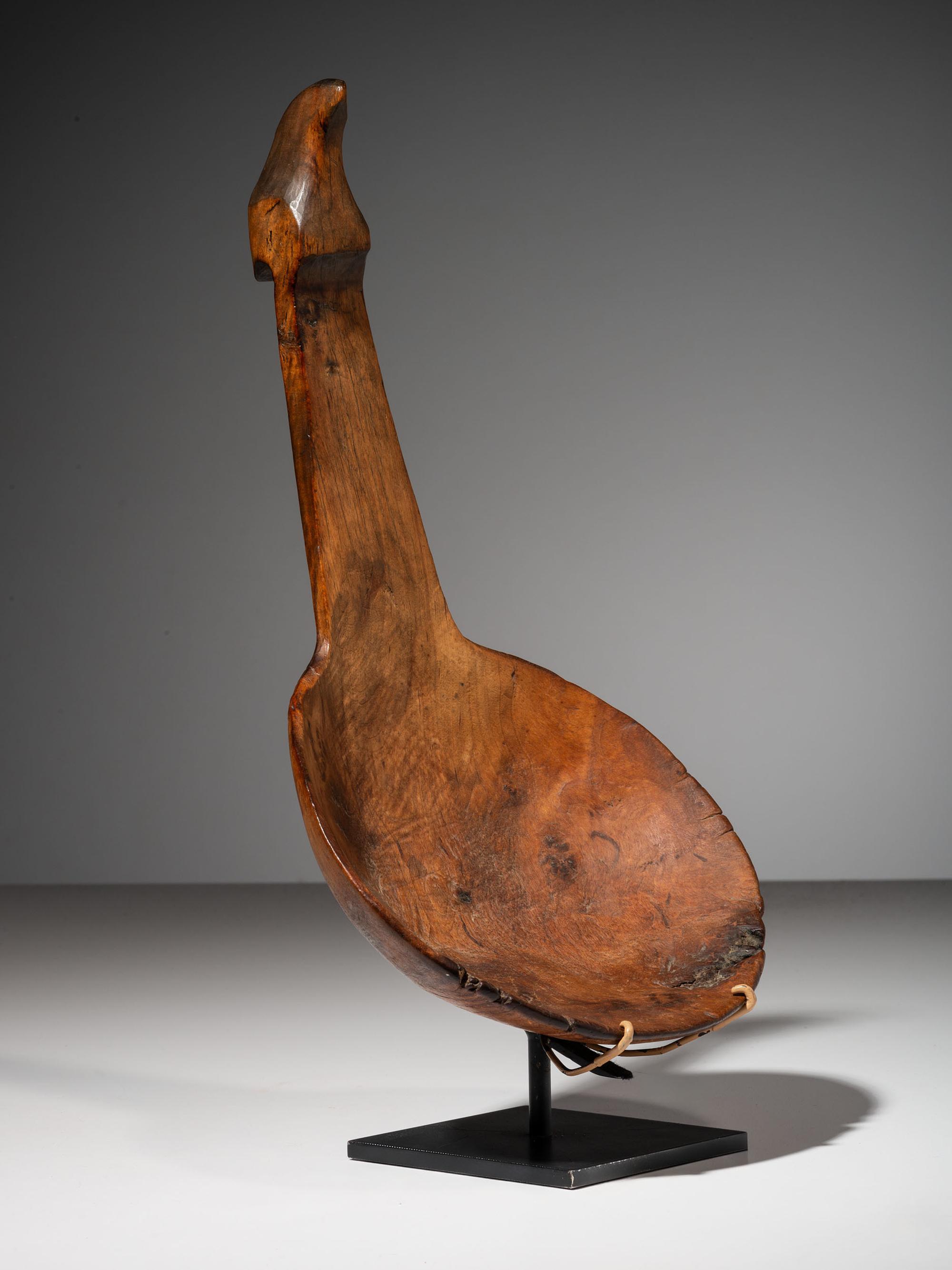 Great Lakes Wood Ladle, with Effigy