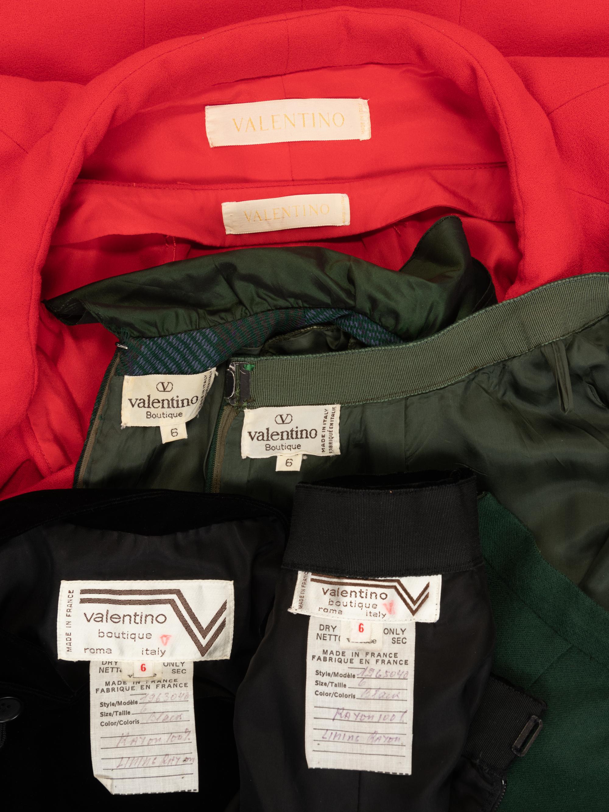 Three Valentino Two-Piece Ensembles, 1990-2010s