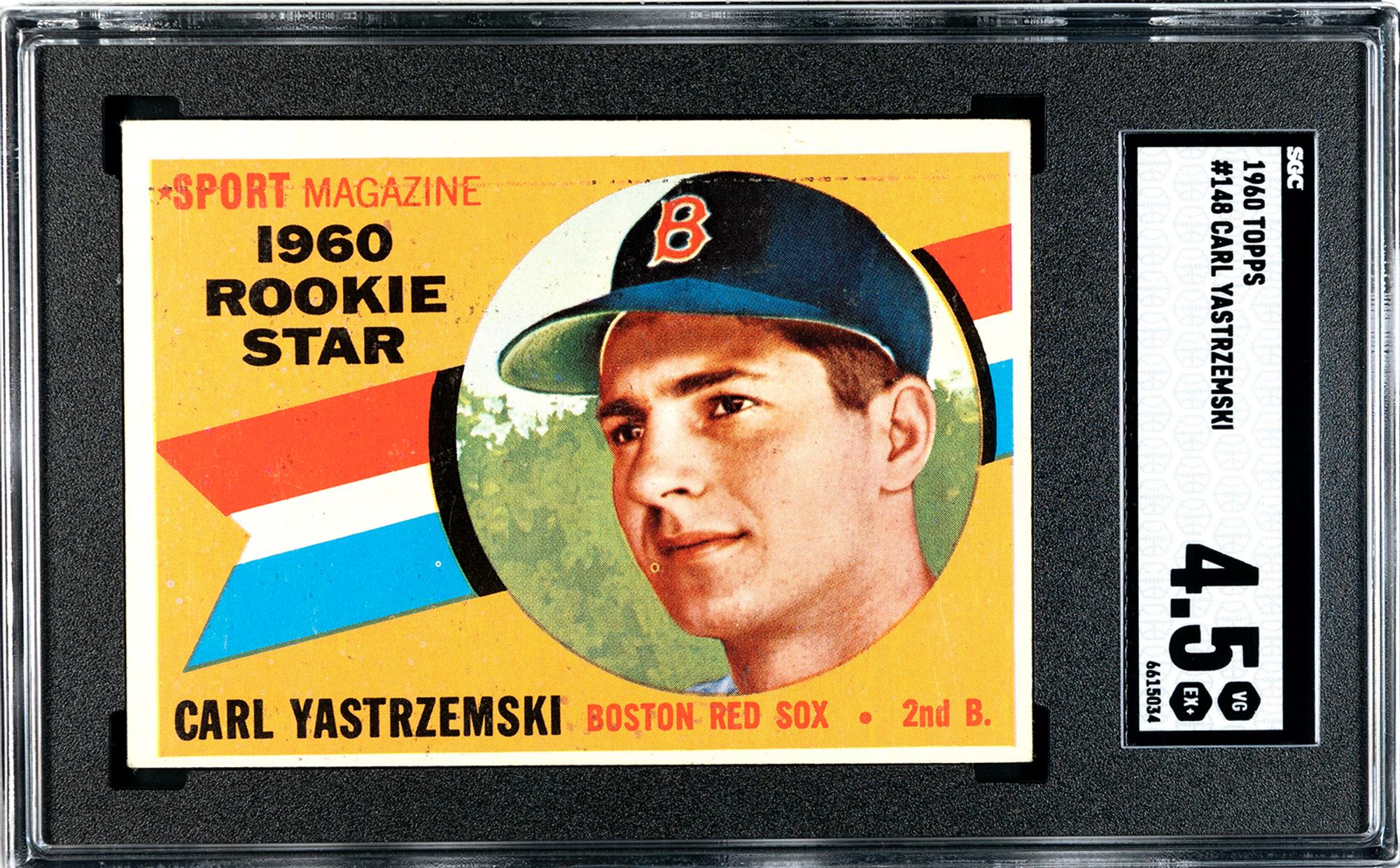 A Complete Set of 1960 Topps Baseball Cards (572/572) Including Carl Yastrzemski Rookie and Mickey Mantle SGC Graded Issues,