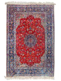An Isfahan Wool and Silk Rug