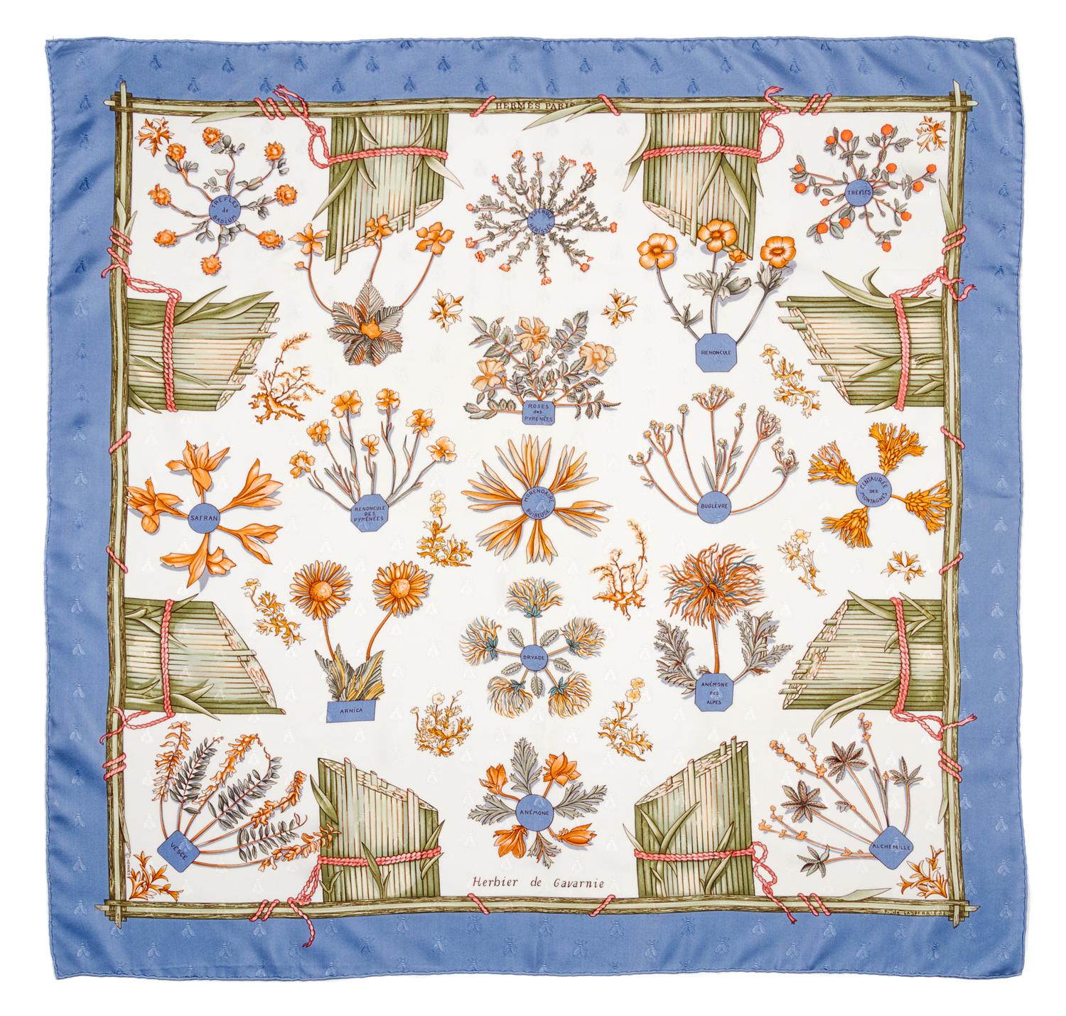 An Hermes 90cm Jacquard Silk Scarf, 36"x36".