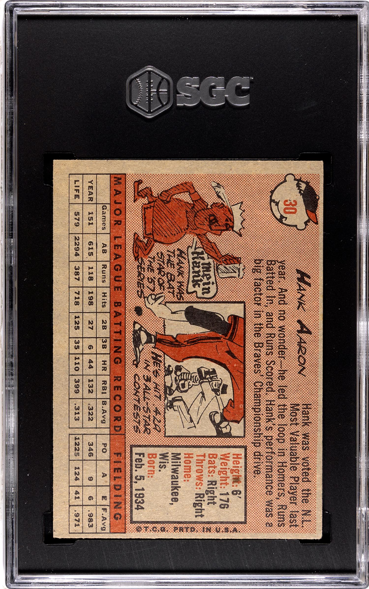 A Complete Set of 1958 Topps Baseball Cards Including SGC Graded Key Cards (494/494),