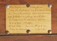 A Queen Anne Mahogany and Giltwood Looking Glass, Last Half 18th Century