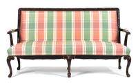 An Irish Georgian Style Carved Mahogany Settee — EARLY 19TH CENTURY
