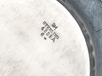 A Set of Twelve American Silver Bread Plates with 'P' Monogram