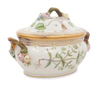 A Royal Copenhagen Flora Danica Porcelain Covered Tureen
