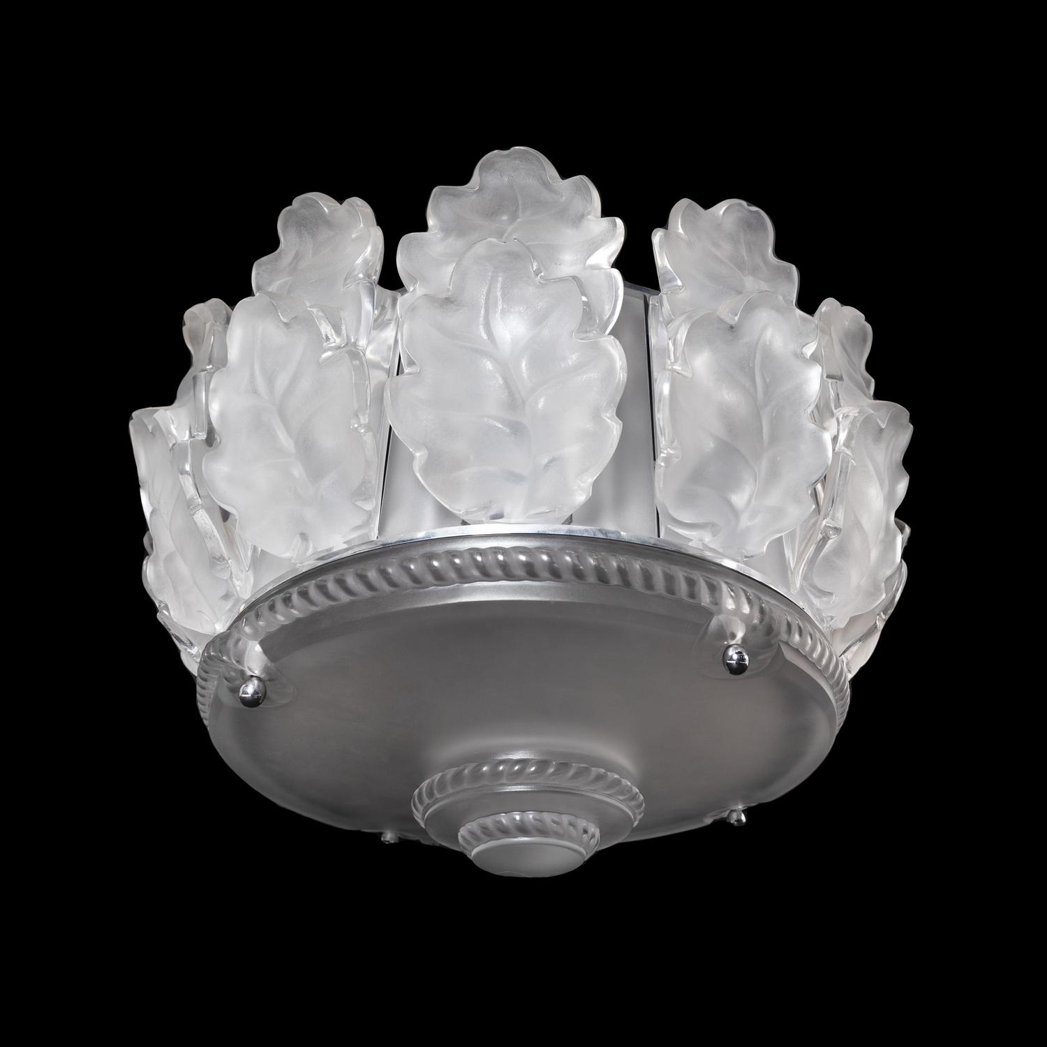 A Lalique Chene Ceiling Fixture