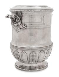 A Christofle Silver-Plate Champagne Bucket from the Hôtel de Crillon, Paris