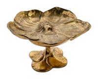 An Art Nouveau Brass Compote