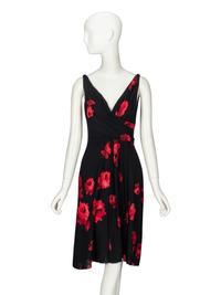 Prada, Floral Print Silk Dress