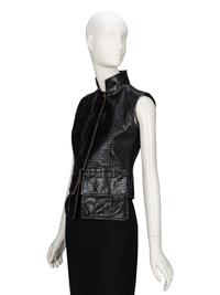 Chanel, Deep Brown Croc-Effect Gilet, F/W 2003