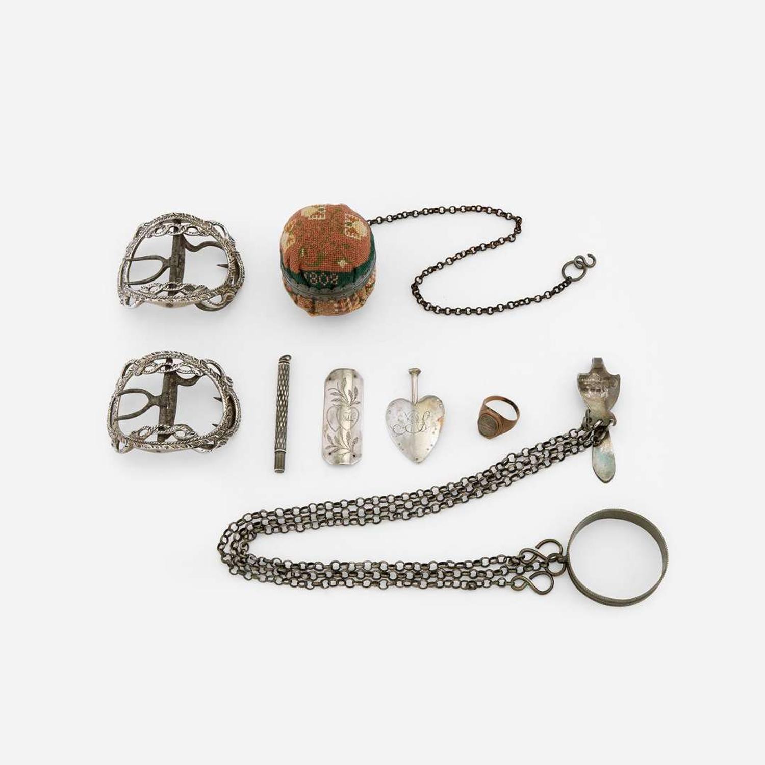 A group of jewelry and accessories late 18th/early 19th century