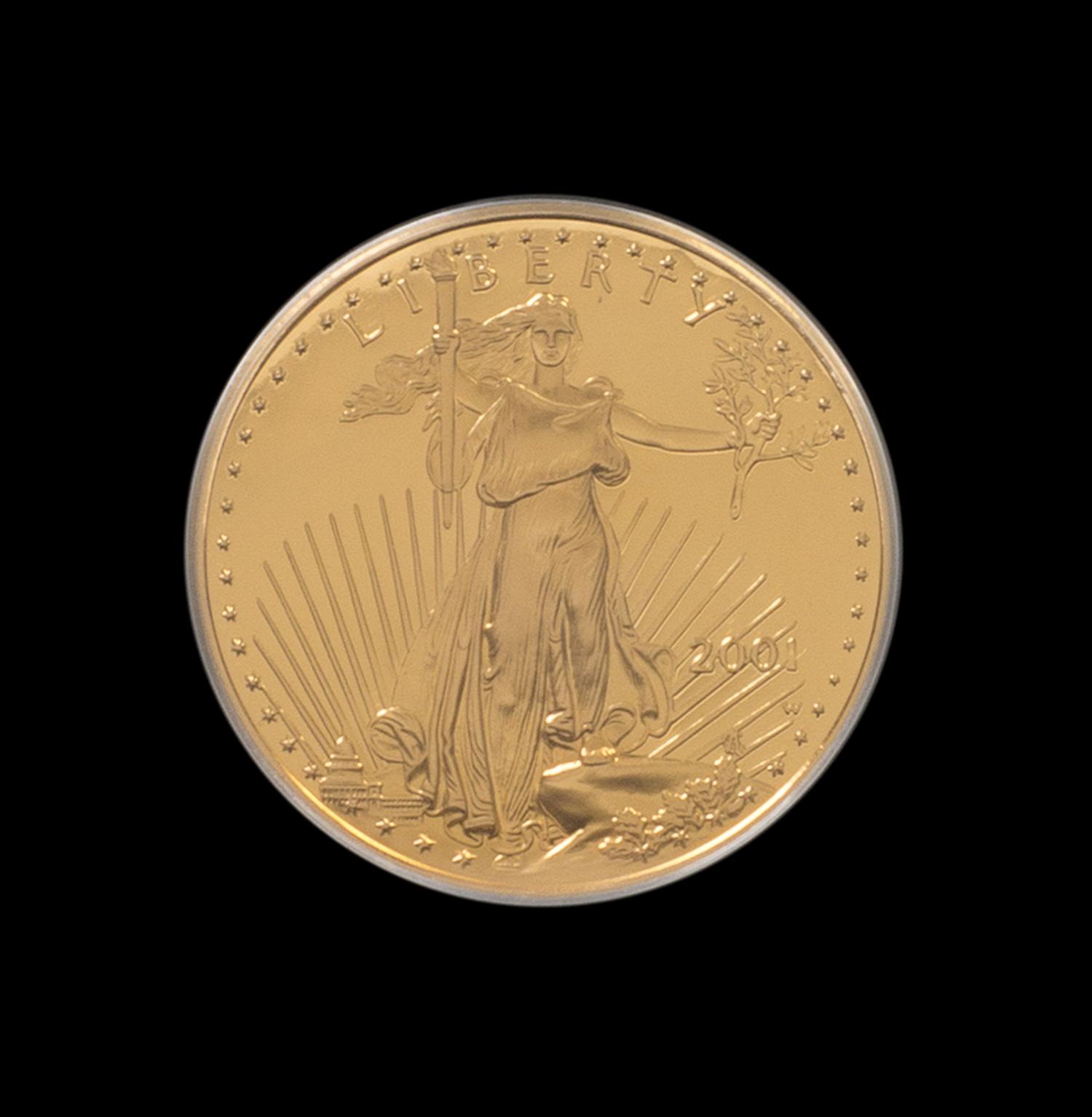 A United States 2001-W Eagle $25 Gold Proof